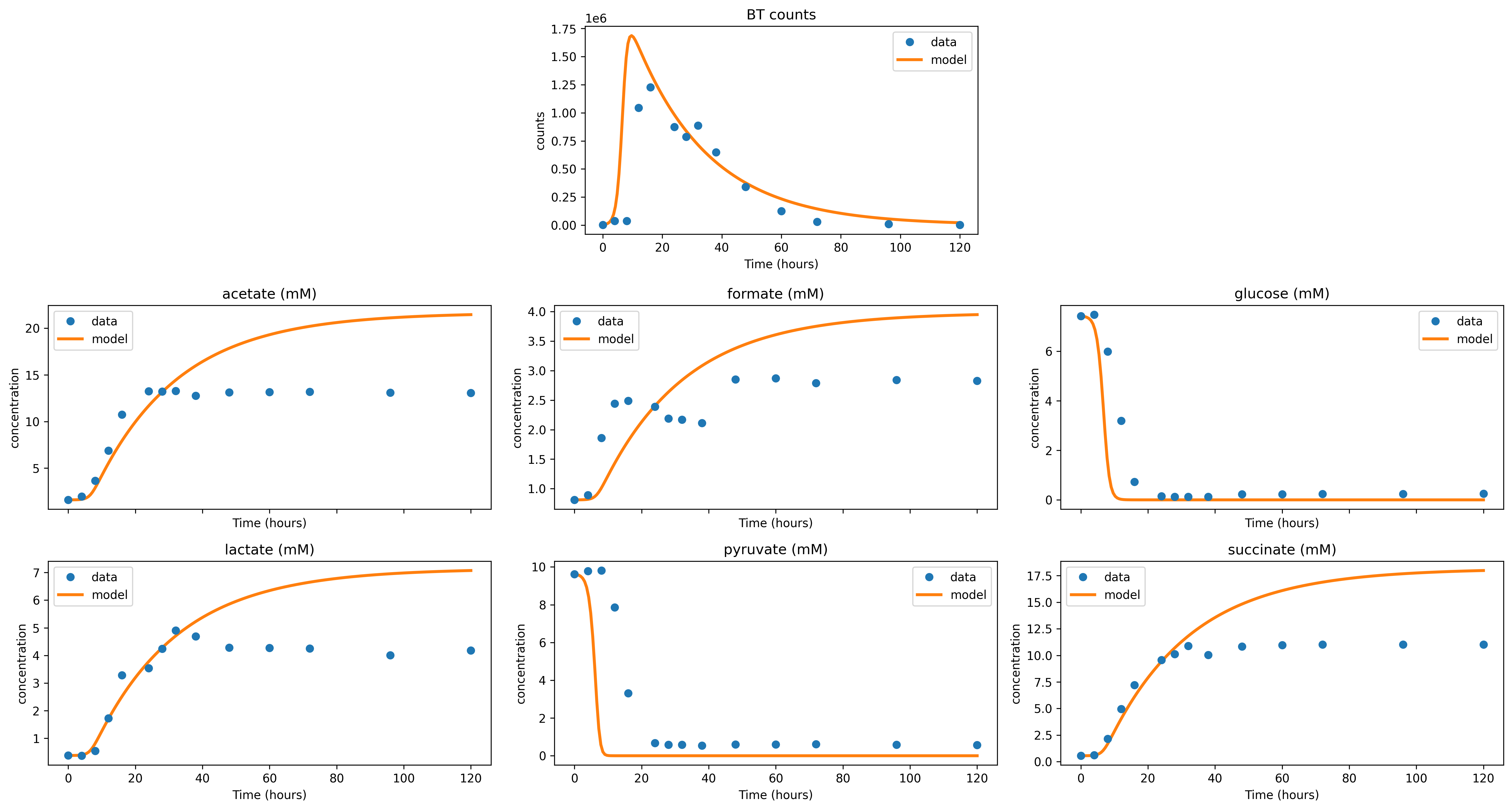 Example predictions (adjusted parameters)